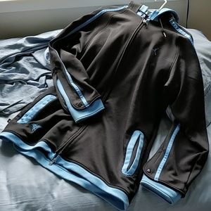 Nike Melo Jordan Black and Blue Zip Hoodie Jacket